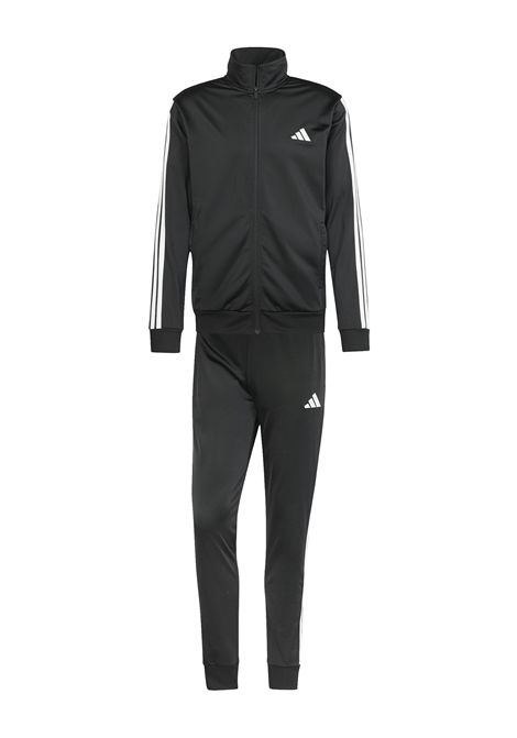 Adidas Basic 3-Stripes Tricot Tracksuit Black Men ADIDAS CORE | Tracksuits | JI8858-